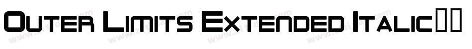 Outer Limits Extended Italic字体转换